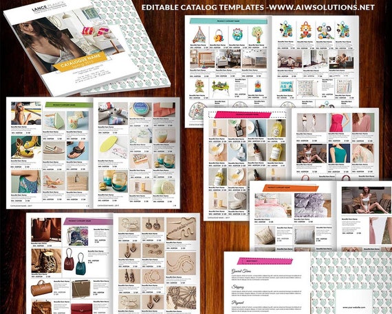 Download Product lookbook template Line sheet catalog product