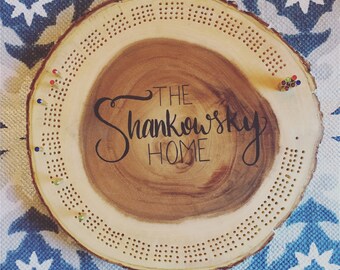Personalized Cribbage Board