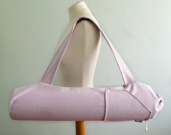 Mother's Day Gift. Yoga Gift for Woman. Lilac Purple Yoga Mat Holder. Womens Yoga Mat Carrier. Purple Yoga Bag. Yoga Sling. Yoga Mat Bag