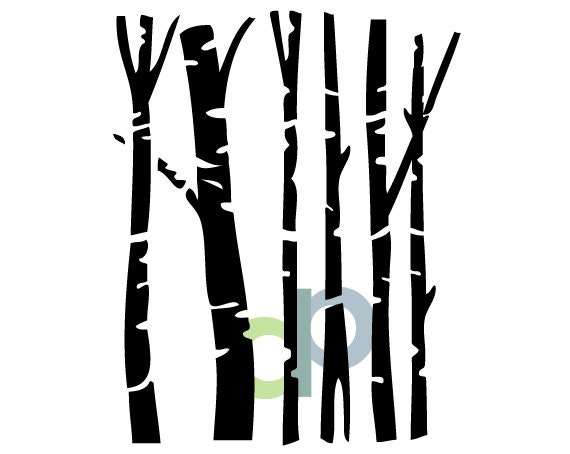 Download Birch trees-SVG file