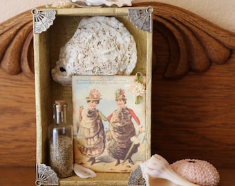The Oyster Ladies - Found Object Assemblage Mini