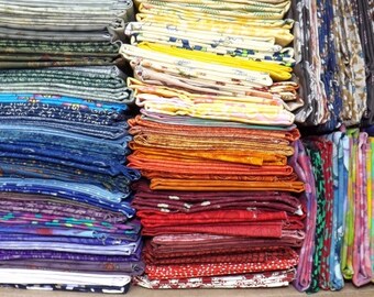 Fat Quarter Bundle, Mixed Fat Quarters, Fat Quarter Lot, PreCut Fat Quarters, Rainbow Fat Quarters, Lot of Fat Quarters, Quilting, Sewing