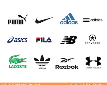 sport brand logo svg - adidas logo svg - nike svg - reebok svg - fila svg - under armour svg - puma svg - converse svg - lacoste logo svg .