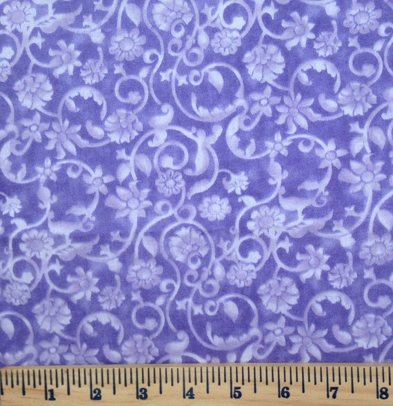 Purple wide fabric Purple Floral backing fabric quilting