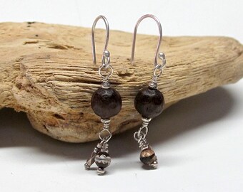 Tiger Ebony wood Earrings