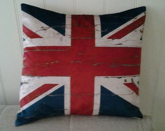 Velvet Union Jack cushion