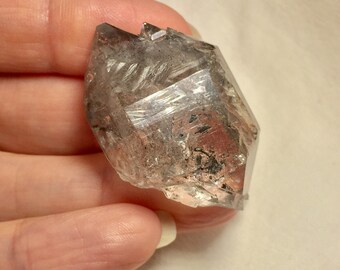 Awesome Double Terminated Tibetan Black Quartz! 22 gram Black and Gray Included Tibetan Black Quartz! Ridiculously Powerful Black Quartz!