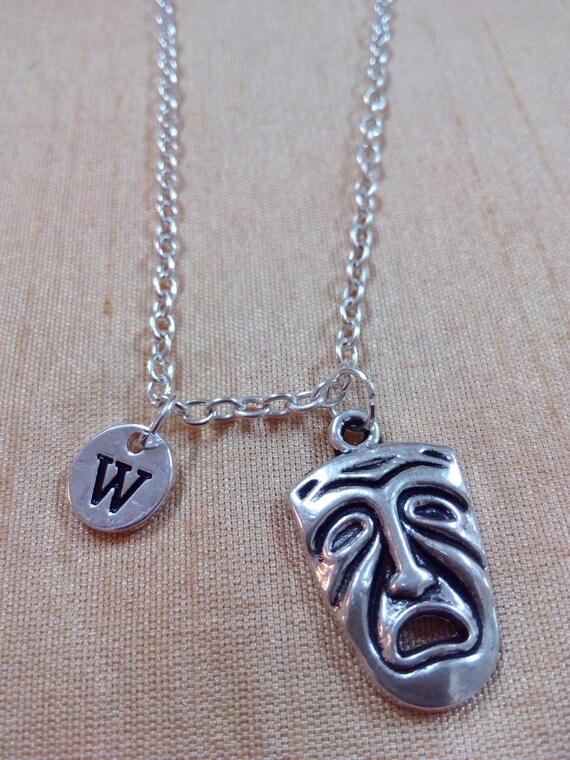 Drama mask charm necklace drama jewelry gift for actress