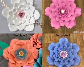 Hardcopy Flower Templates