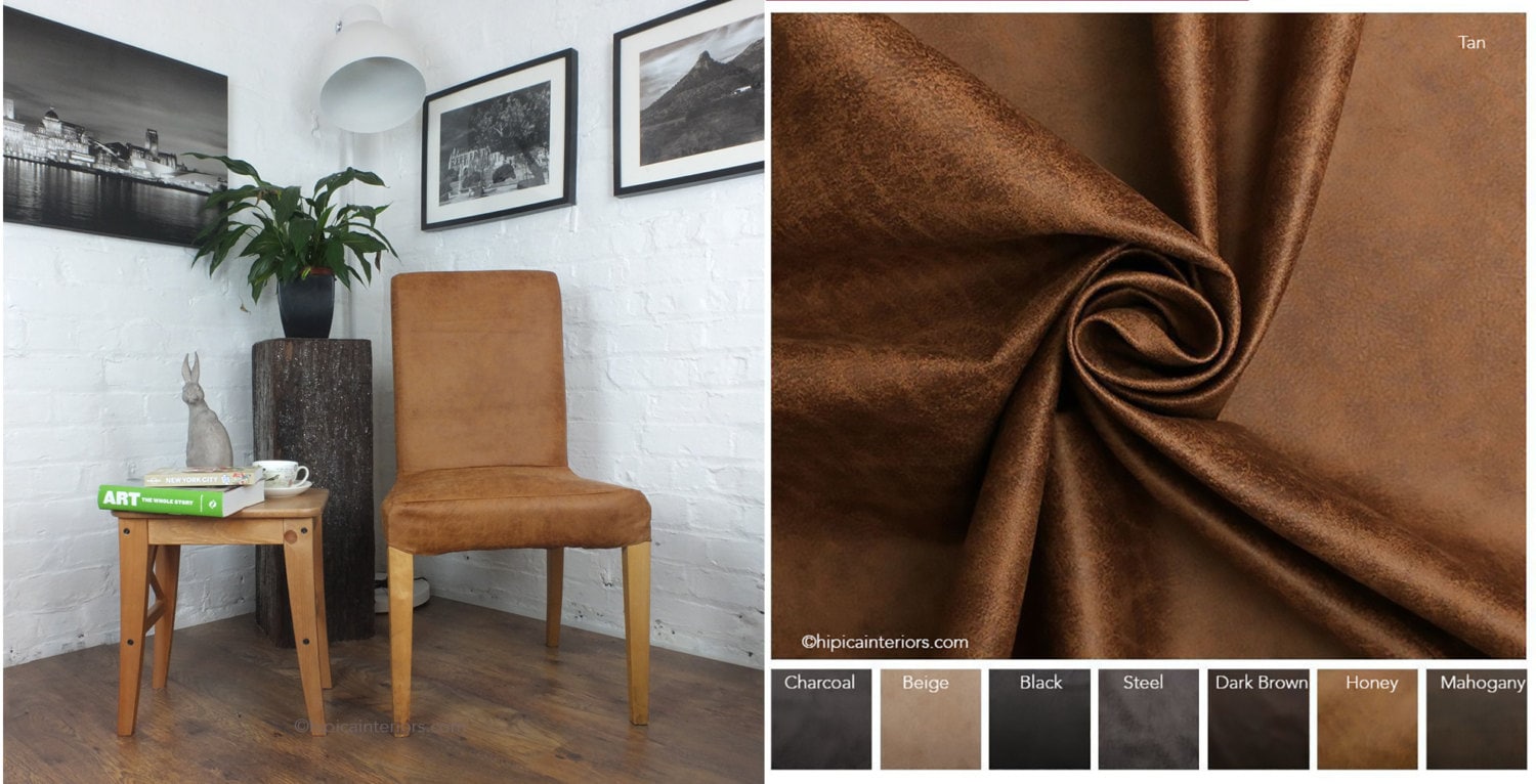 Ikea Henriksdal Dining Chair Cover In Distressed Leather Look