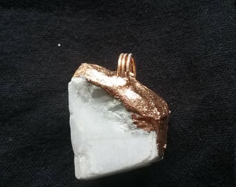 Gold 24 karat Calcite Pendant