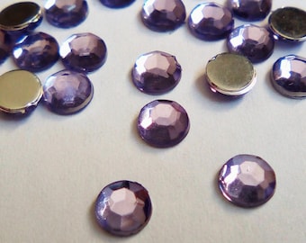 50 purple rhinestones 4 x 1, 5mm