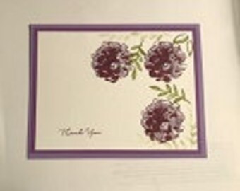 Deep Color Flower Greeting Card