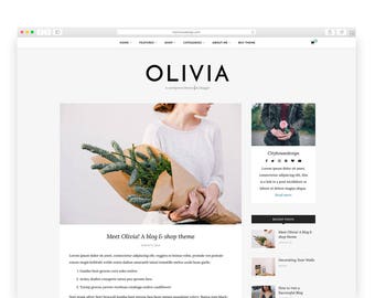 Olivia - Wordpress theme - Wordpress Template - Responsive WordPress Blog Theme - Shop Template - Woocommerce - Fashion - Photography