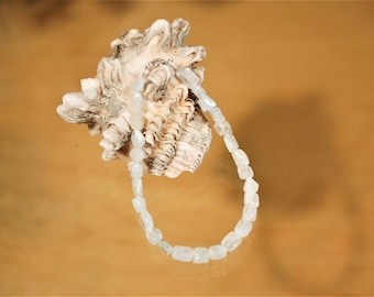 Just A Simple Chunky Iridescent Moonstone Bracelet