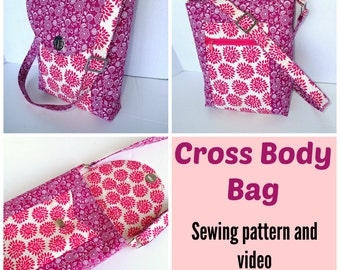 Cross Body Bag - PDF Sewing pattern