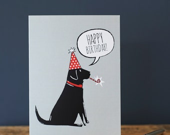 Labrador birthday card