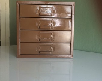 1940s Industrial Metal Storage Drawers.