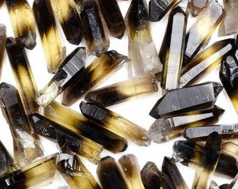 Ouro Verde Quartz Skinny Points || Crystallis Minerals || Base, Solar Plexus & Heart Chakras