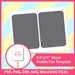 Instant Download, 5x7", Wedding fan, Paddle Fan Template, PSD, PNG and SVG Microsoft word Doc Formats, 8.5x11" sheet, Printable