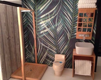 1/6 scale barbie doll size bathroom set...
