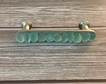 Sea Glass Drawer Pull, Multiple Colors!