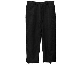 Textured Cropped Pants
