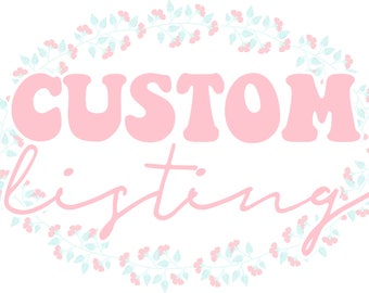 Custom back x10 GOLD GLITTER