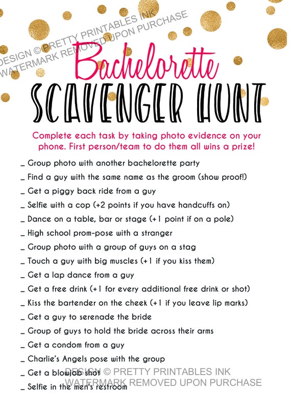 Candid image for bachelorette scavenger hunt printable Epic image regarding bachelorette scavenger hunt printable