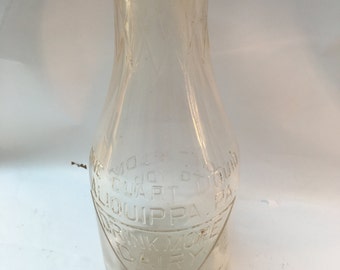Glass Milk Bottle Vintage