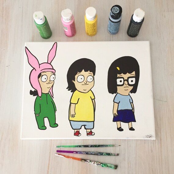 Items similar to Bobs Burgers Painting! on Etsy