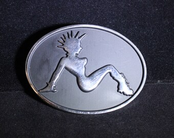 Punk Rock Mudflap Girl Buckle