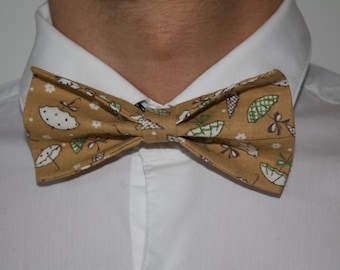Bow tie gold patterned