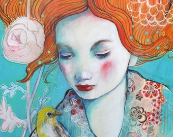 In Confidence-ACEO Open edition reproduction by Maria Pace-Wynters