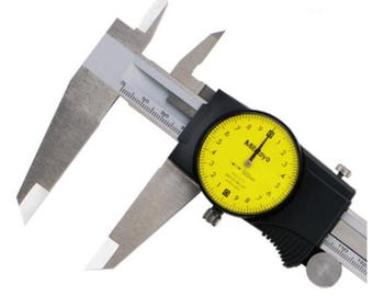 High Quality Mitutoyo Dial Vernier Calipers 0-150 0-200 0-300mm 6In 8In 12In Plating Caliper Micrometer Measuring Stainless Steel