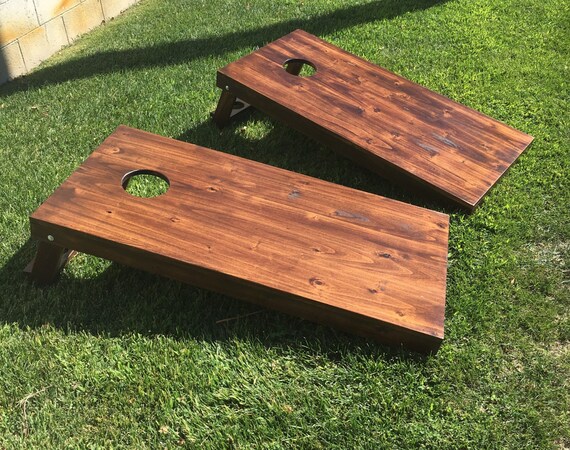 Wooden Bean Bag Toss Game Rustic Cornhole bean bag toss game Rustic handmade Solid 12 Wooden Bean Bag Toss Game Rustic Cornhole bean bag toss game Rustic handmade Solid 12