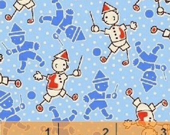 Storybook Classics Pinocchio in Light Blue by Whistler Studios for Windham Fabrics by the Yard