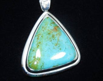 Natural Arizona Turquoise 925 silver Pendant