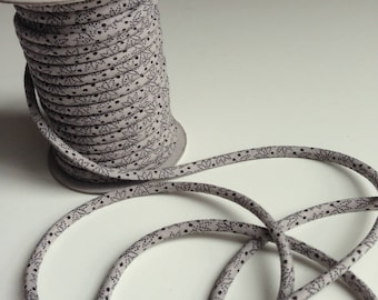 cords Japanese 3mm, cotton, traditional, gray and black pattern (C3504-3)