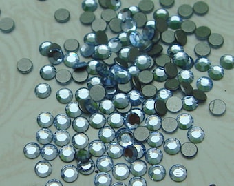 144 pcs swarovski flat back crystal,Lt Sapphire,SS7