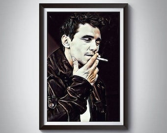 James Franco Inspired Art Poster Print, James Franco Poster