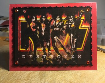KISS - Destroyer (Decoupage/3D) Card