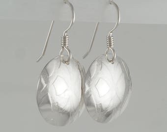 Hand Forged Sterling Silver Earrings 812
