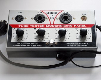 Sencore TM116 Tube Modernization Panel - test adapter to allow older tube testers to test more modern tube