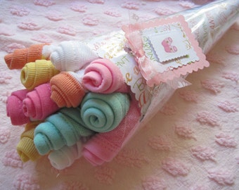 Baby Washcloth Bouquet Girl Boy or Neutral