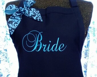 Personalized Apron Bride Chef Gourmet Monogrammed
