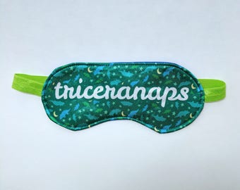 Triceranaps Satin Sleep Eye Mask
