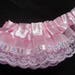 2 1/4 inch wide Pink Double Layer Ruffled lace Trim select length