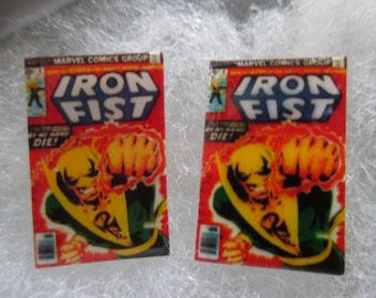 Iron Fist Comic Book Cover Cufflinks / Earrings