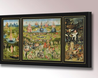 Hieronymus Bosch Garden of Earthly Delights Canvas Art Wall Art Print Bosch Print Home Decor Ready To Hang